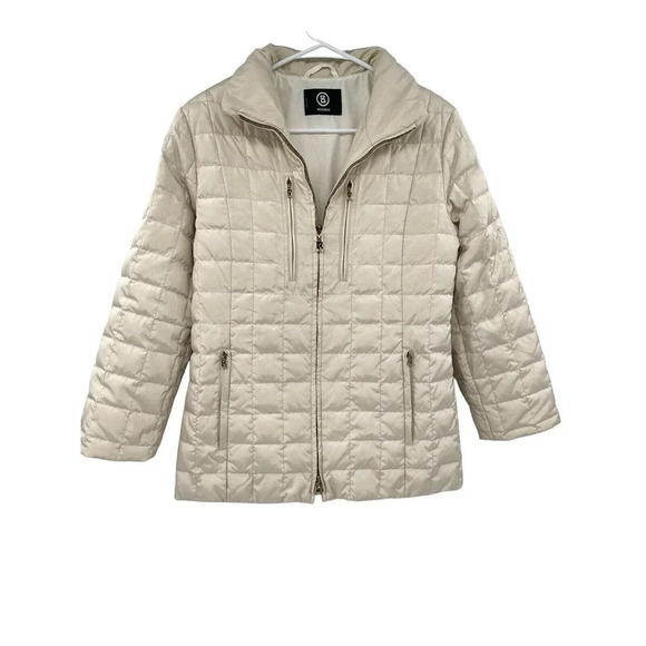 Bogner Women's Size Small Goose Down Puffer Jacket Goan Thylmann Ivory - Picture 2 of 16